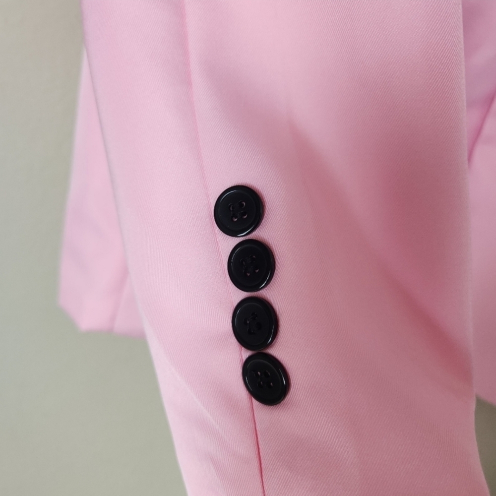 Cloudstyle Mens Casual Slim Fit Suit Jacket (Pink) - Picture 6 of 14